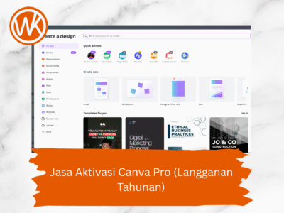 Jasa Aktivasi Canva Pro (Langganan Tahunan)